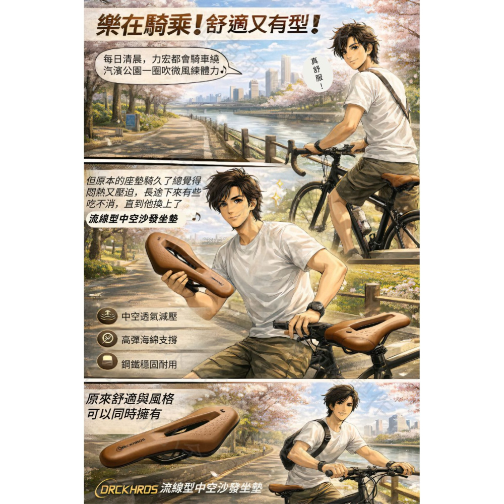 DG 流線型沙發中空坐墊 四二沙發級座墊 自行車坐墊 公路車舒適坐墊 登山車鞍座 公路車坐墊 腳踏車座墊 公路車座墊-細節圖2