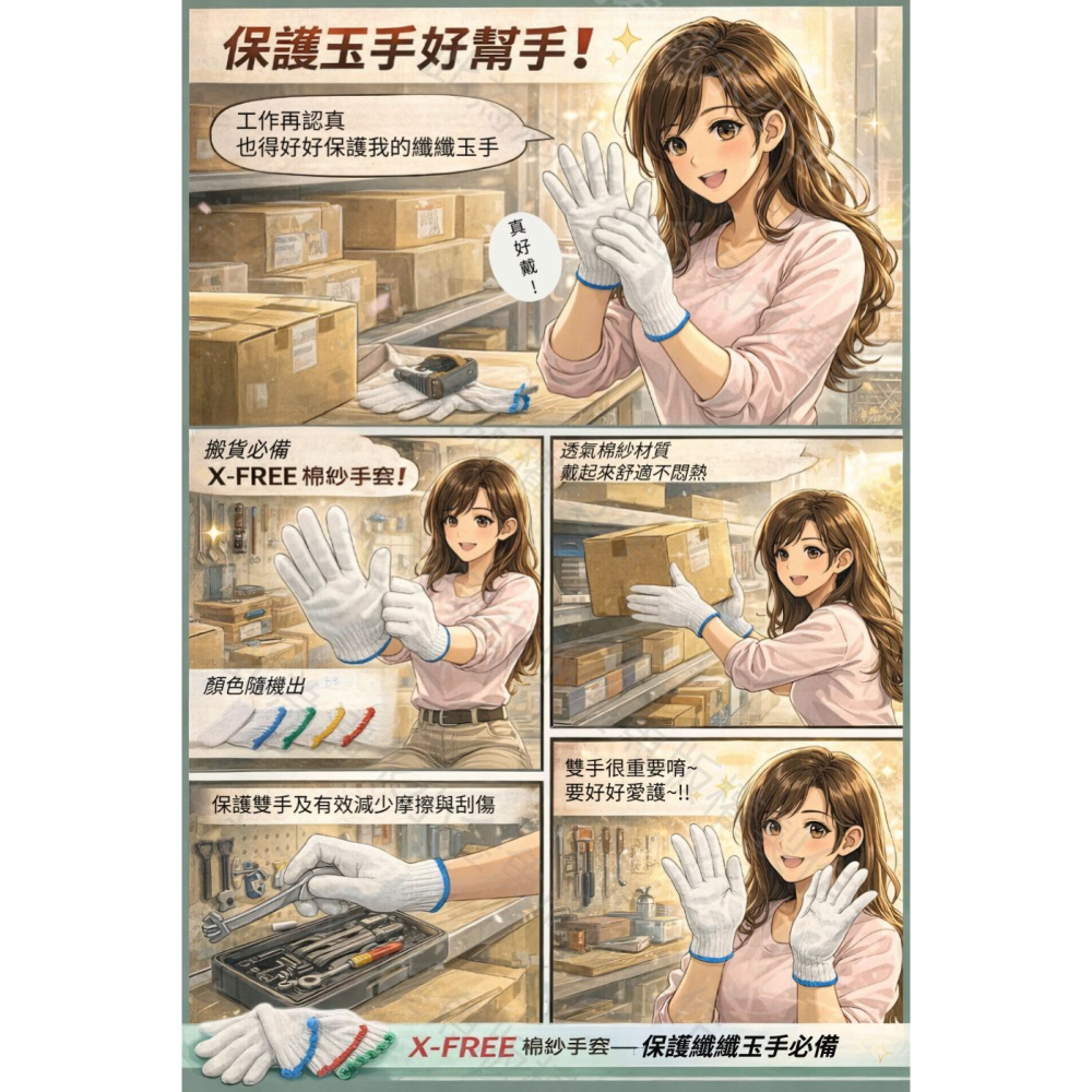 DG 白棉紗手套 棉紗手套 綿紗手套 工作手套 工地手套 棉砂手套 尼龍棉紗手套 沾膠手套 點膠手套 手套-細節圖2