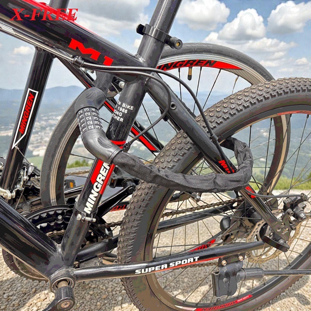 DG 鎖鏈鎖 鏈條鎖 自設密碼鎖 自行車密碼鎖 腳踏車密碼鎖 腳踏車鎖 機車鎖 電動車鎖 摩托車鎖 單車鎖 自行車大鎖-細節圖11