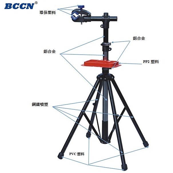 DG 鋁合金維修架 附工具盤 BCCN自行車維修台 專業修車架 置車架 折疊停車架 單車修理架 修車台 調車架 維修架-細節圖6