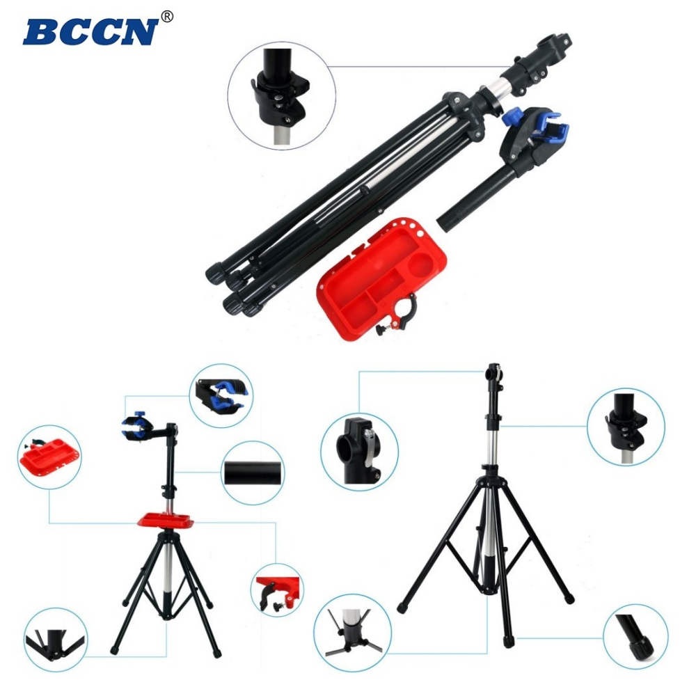 DG 鋁合金維修架 附工具盤 BCCN自行車維修台 專業修車架 置車架 折疊停車架 單車修理架 修車台 調車架 維修架-細節圖10