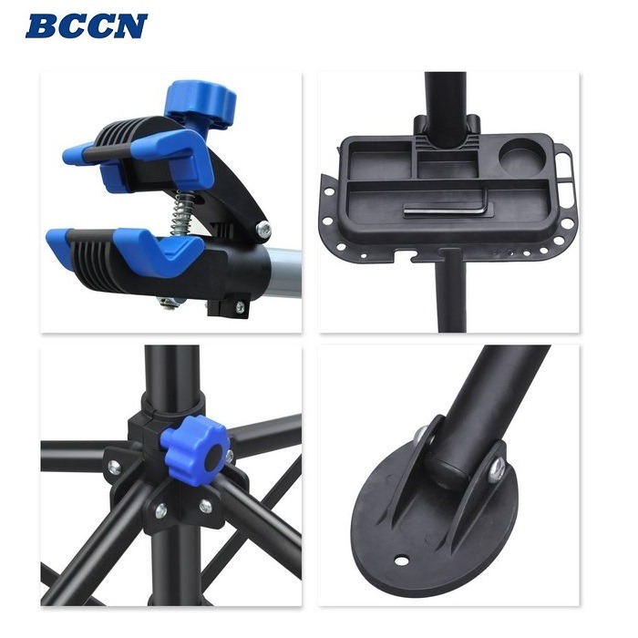 DG 鋼材四腳維修架 附工具盤 BCCN自行車維修台 專業修車架 置車架 折疊停車架 單車修理架 修車台 調車架 維修架-細節圖6