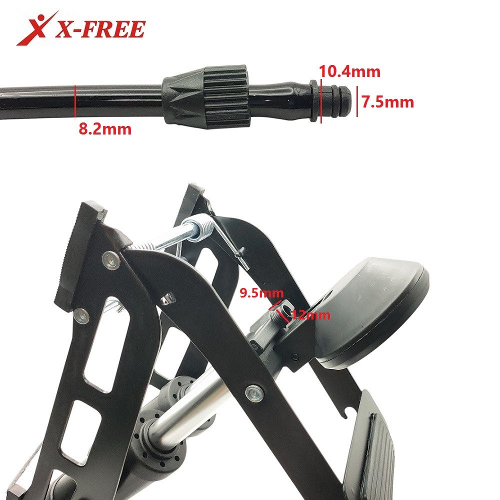 DG 美法雙用氣嘴頭 氣管帶 X-FREE腳踩式打氣筒氣管帶 打氣筒打氣管 打氣筒管線 打氣筒氣管 美法雙用打氣嘴-細節圖9