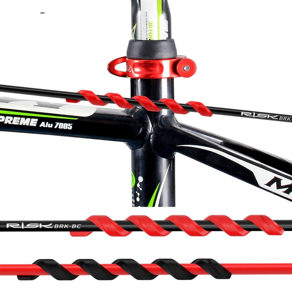 DG 自行車螺旋車架保護套 變速線管保護套 煞車線管保護套 剎車線管保護套 車架保護套 自行車架車漆保護套-細節圖10