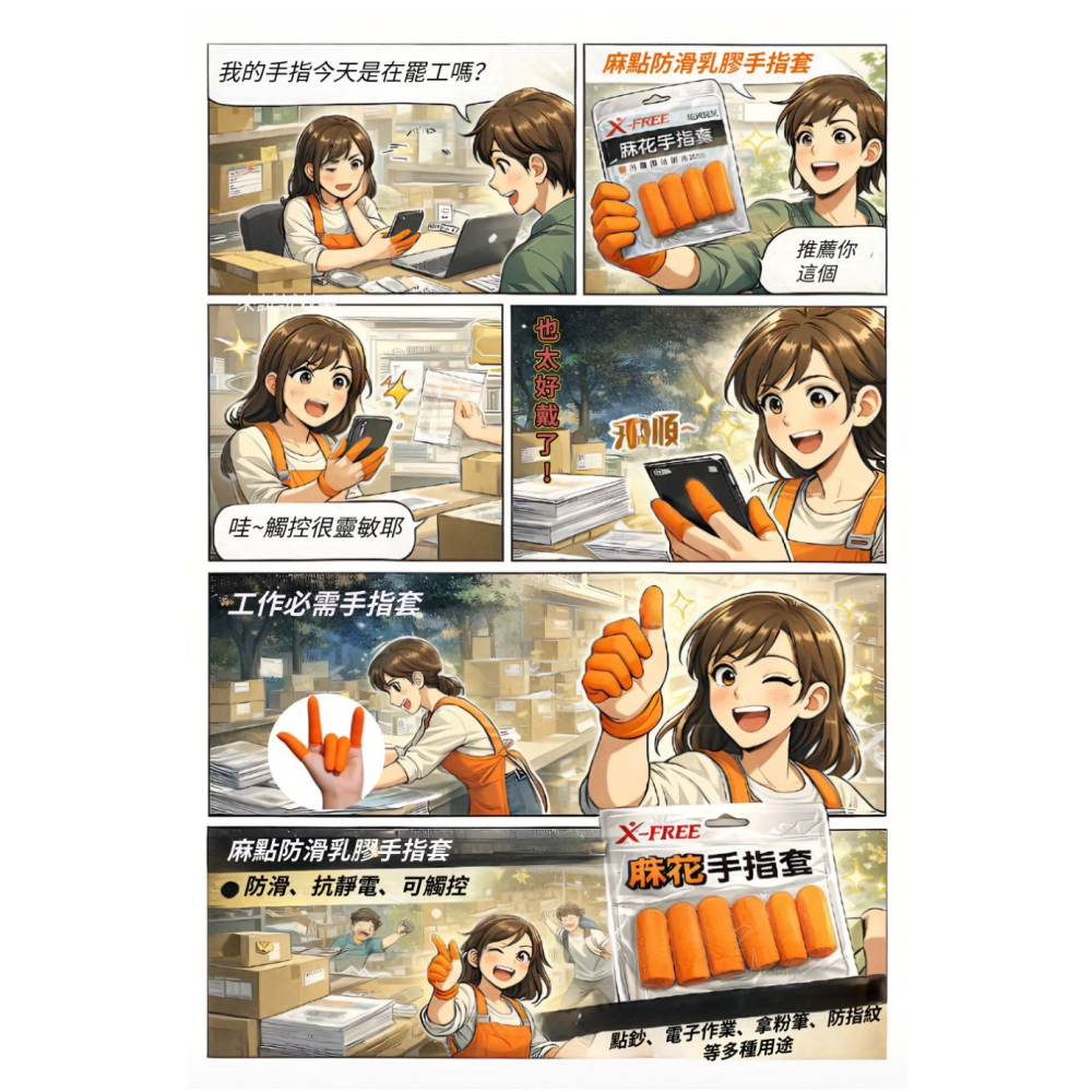 DG 麻點手指套 防滑手指套 乳膠手指套 橡膠指套 手指保護套 工作指套 指甲保護套 點鈔指套 手指套 乳膠指套 手指套-細節圖3