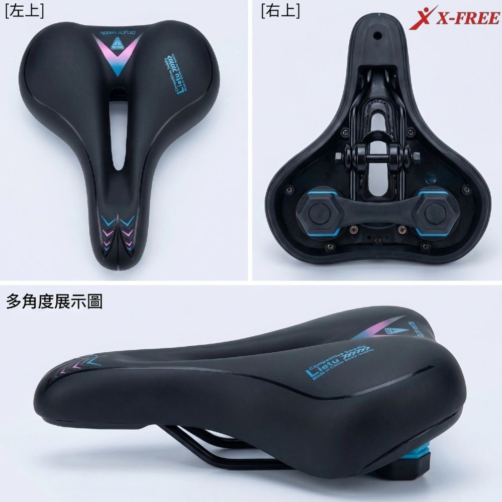 DG 柔軟型中空坐墊 中型五八舒適座墊 自行車坐墊 腳踏車座墊 公路車舒適坐墊 登山車鞍座 公路車坐墊 淑女車座墊-細節圖9