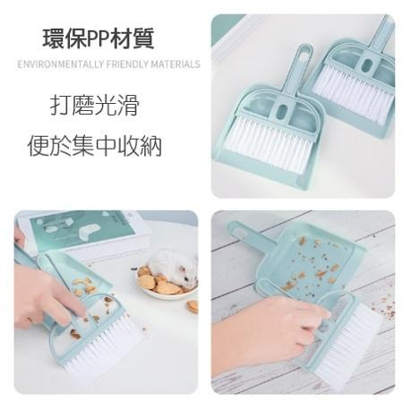 寵物清潔掃把 寵物掃把 倉鼠籠子清潔 寵物小簸箕 倉鼠用品 寵物用品 清潔用品 鏟屎 桌面打掃 清大便 小掃把-細節圖3