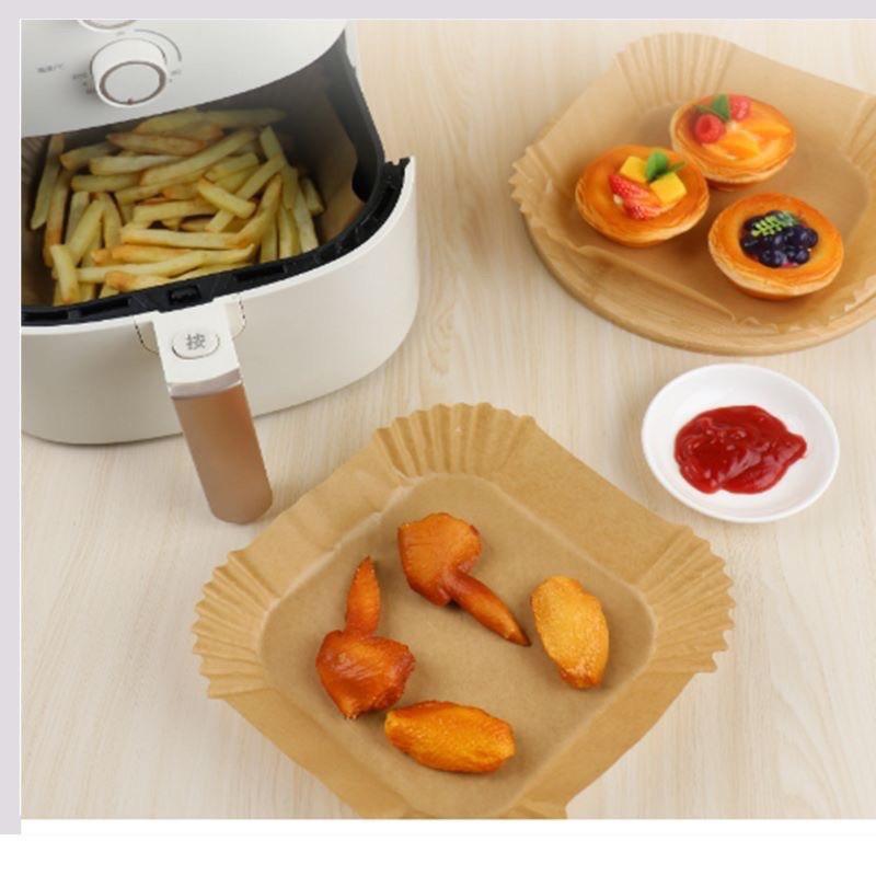 烘培紙氣炸鍋烘焙紙盤   防油防水 氣炸鍋紙 硅油紙盤 烤盤紙紙盤氣炸鍋吸油紙 圓形烘焙吸油紙專用隔油紙 矽油紙 不粘炸-細節圖8