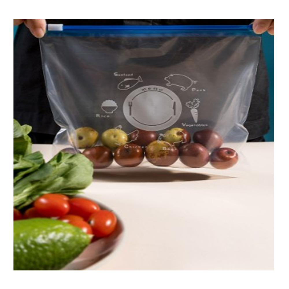 現貨密封袋鏈保鮮袋食品級保鮮袋加厚保鮮袋食品級家用冰箱專用密封拉鍊式附封口食物密實袋重複使用包裝袋加厚冰箱收納冷凍分裝袋-細節圖3