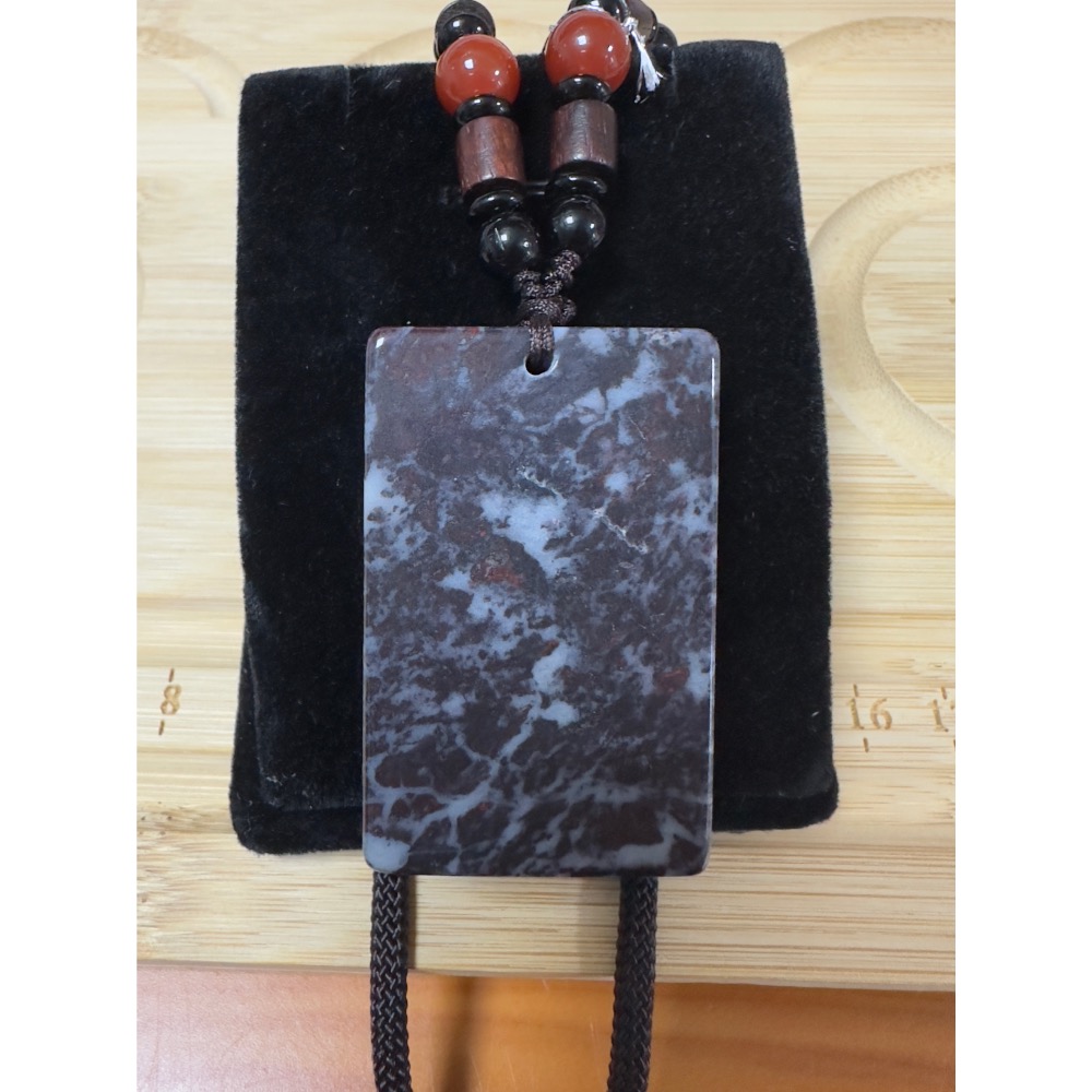 雞血石無事牌-規格圖1