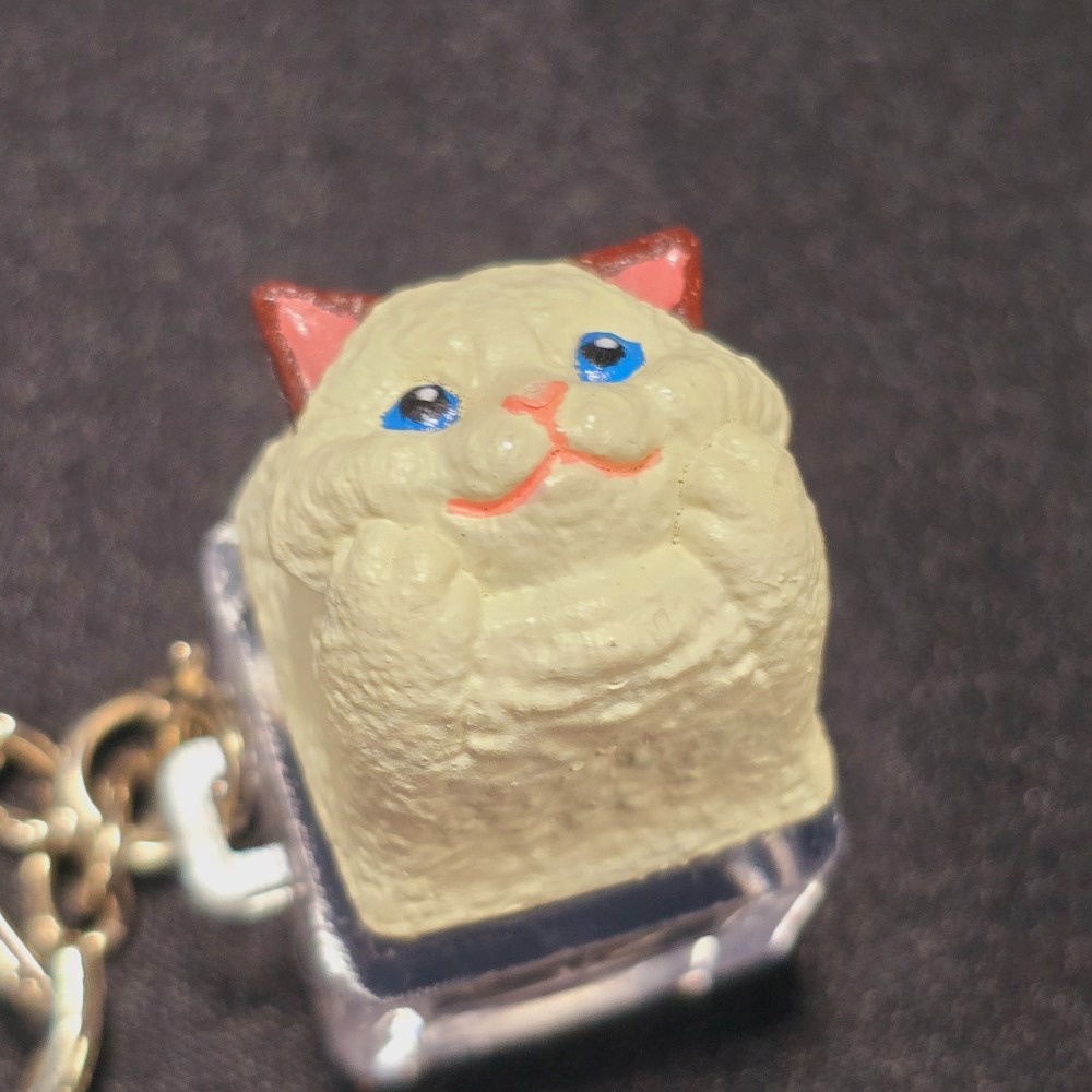 托著臉的佈偶貓鍵帽Ragdoll cat-細節圖4