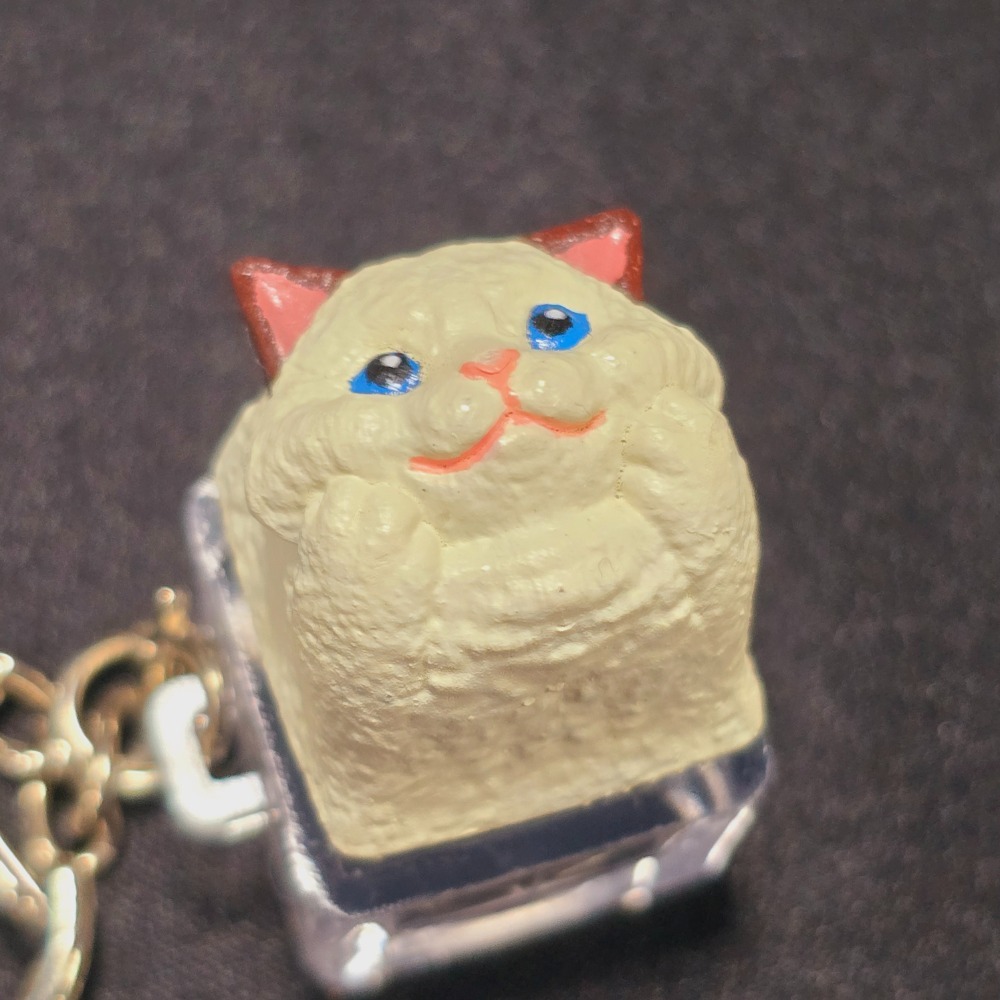 托著臉的佈偶貓鍵帽Ragdoll cat-規格圖7