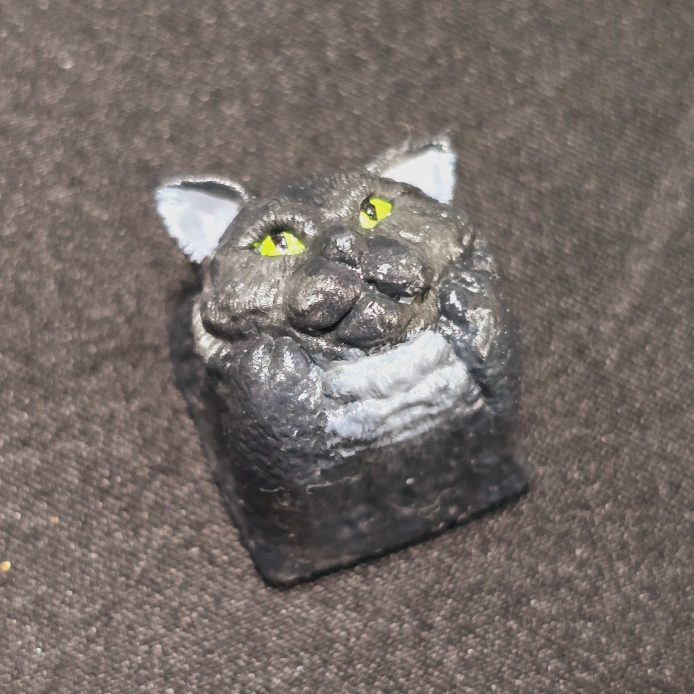 托著臉的緬因貓鍵帽Maine Coon-細節圖3