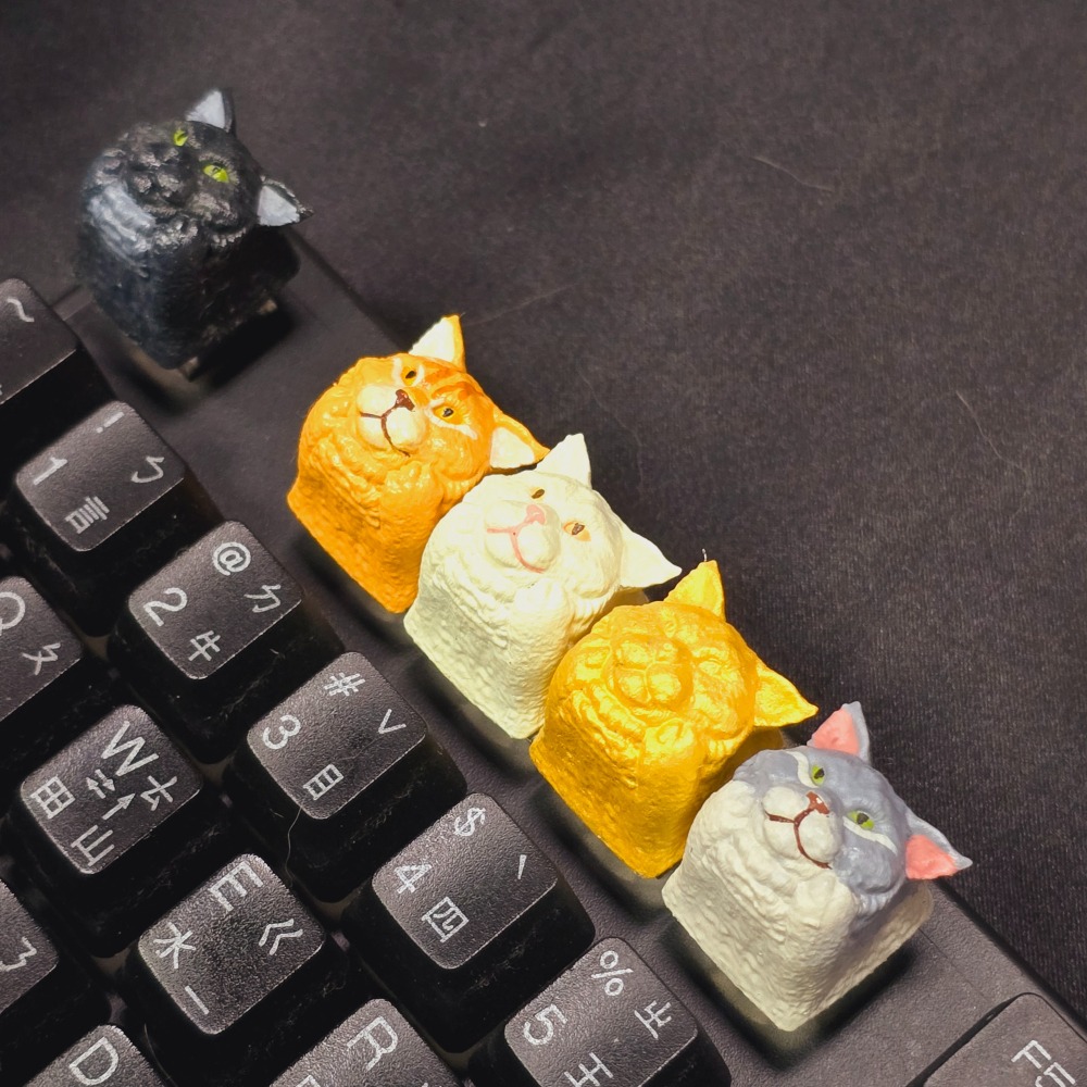 托著臉的緬因貓鍵帽Maine Coon-細節圖8