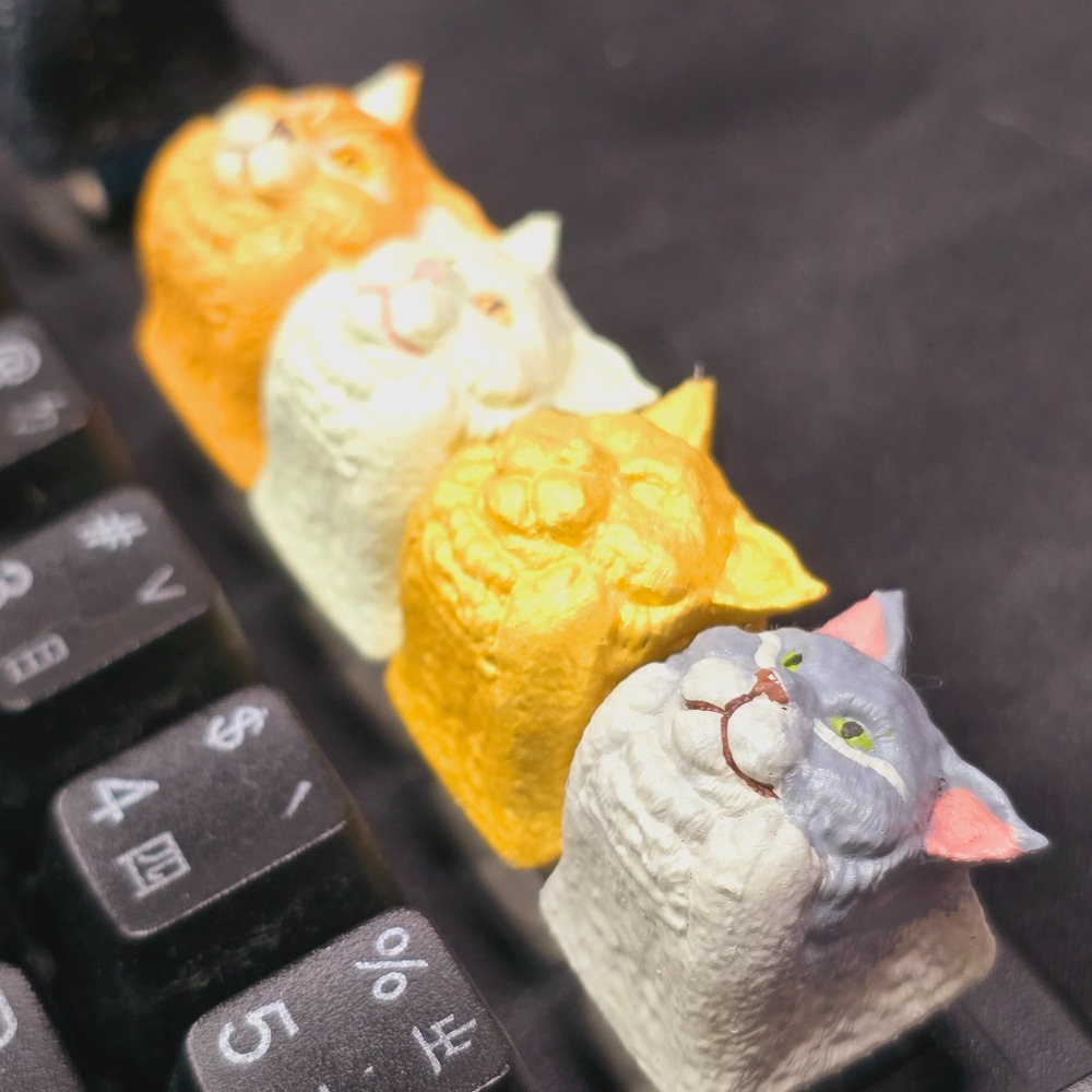 托著臉的緬因貓鍵帽Maine Coon-細節圖9