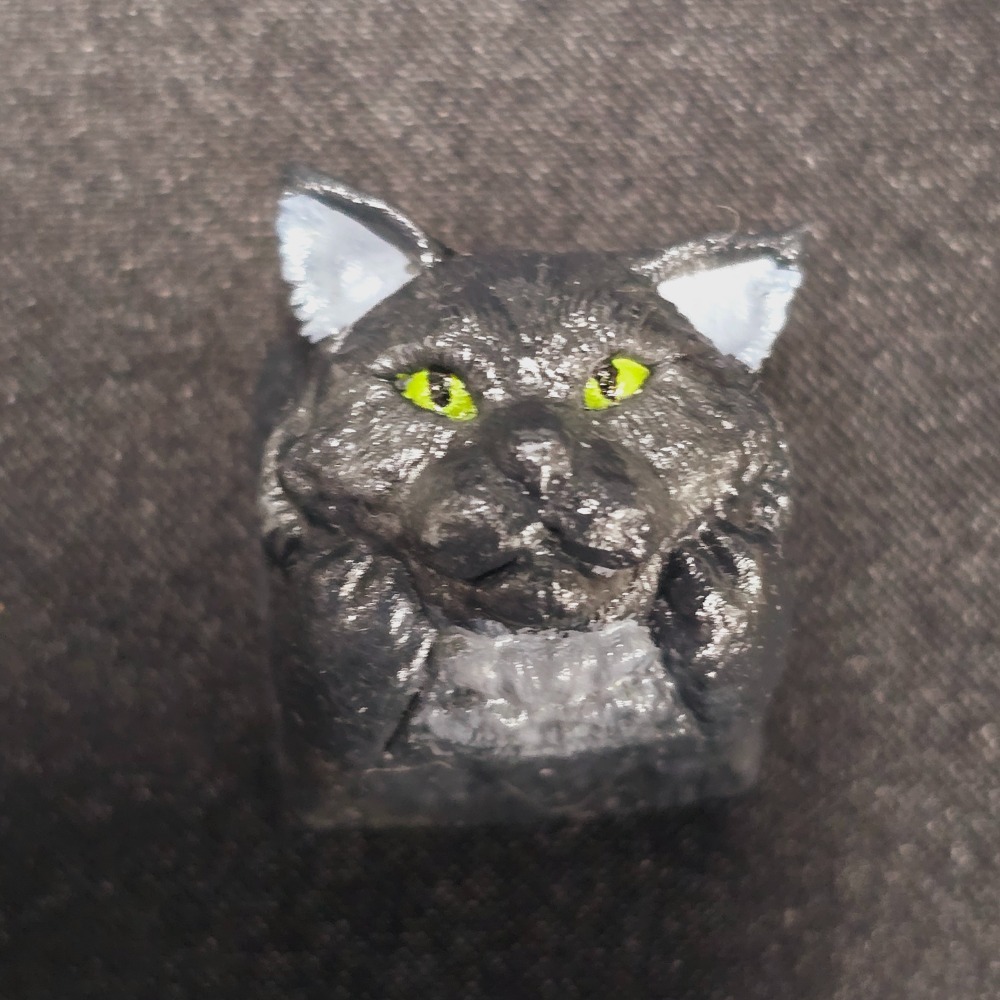 托著臉的緬因貓鍵帽Maine Coon-規格圖2