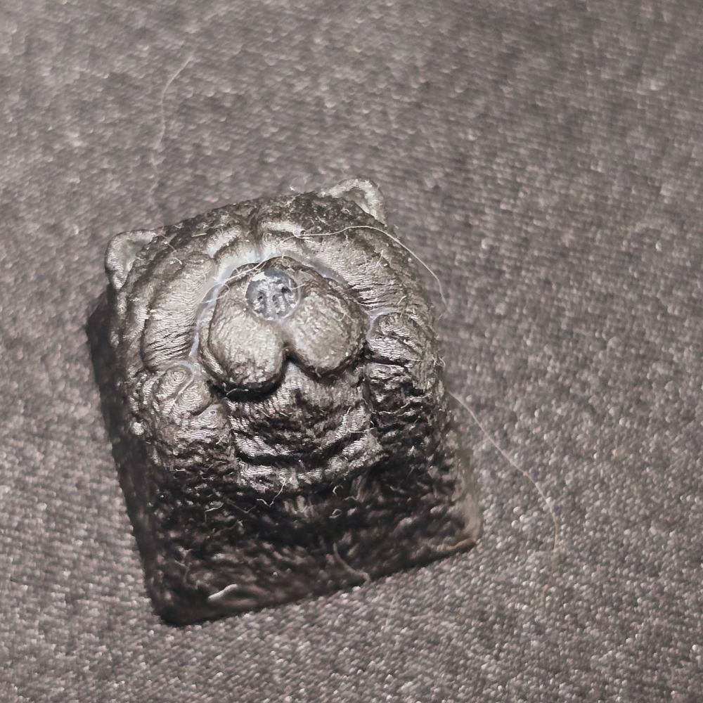 托著臉的鬆獅鍵帽Chow Chow-細節圖3