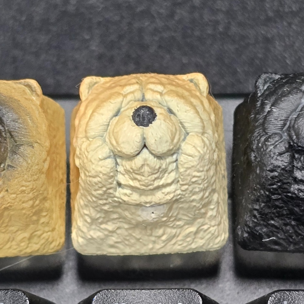 托著臉的鬆獅鍵帽Chow Chow-規格圖5