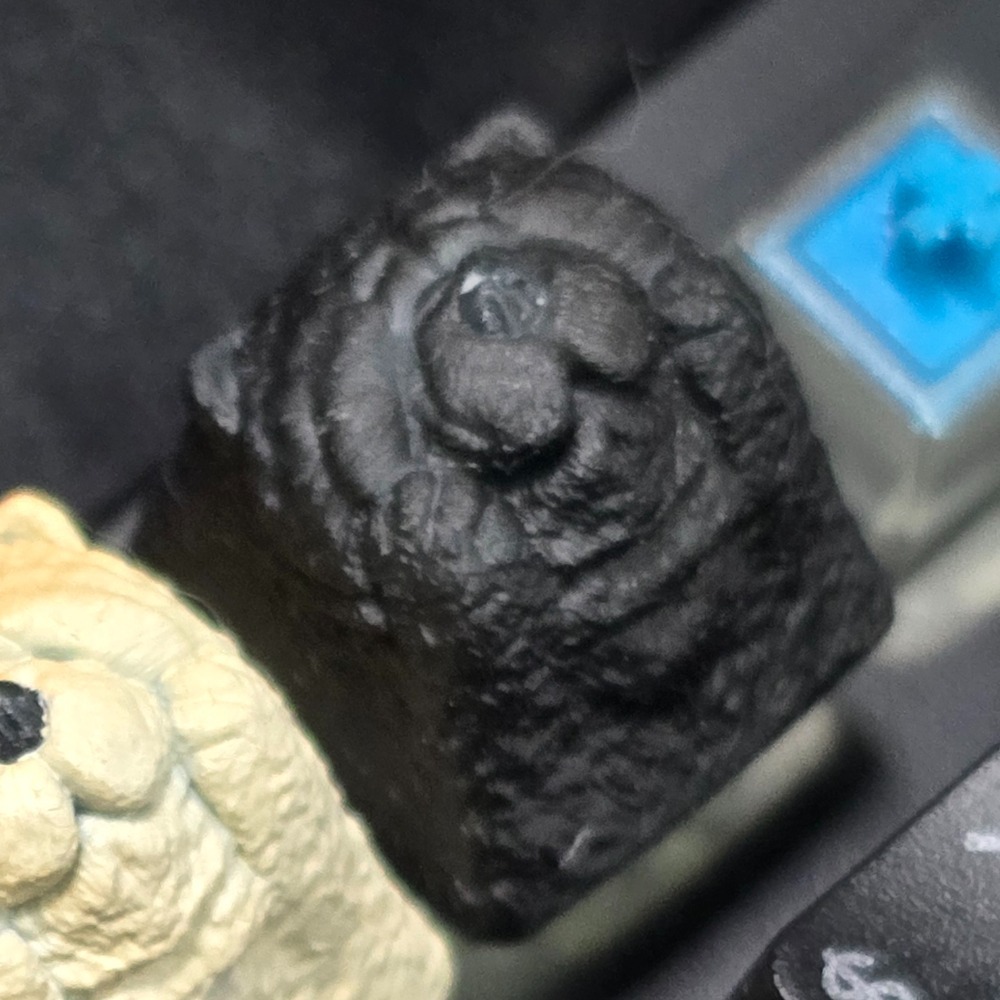 托著臉的鬆獅鍵帽Chow Chow-規格圖5