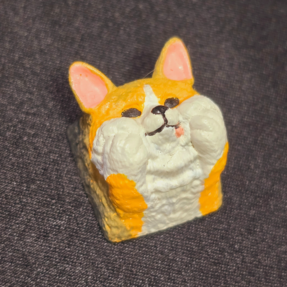 托著臉的柯基鍵帽Corgi-細節圖2