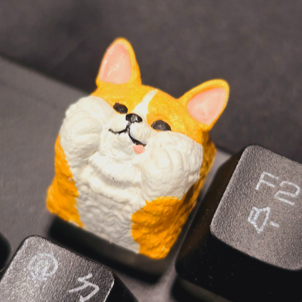 托著臉的柯基鍵帽Corgi-細節圖4