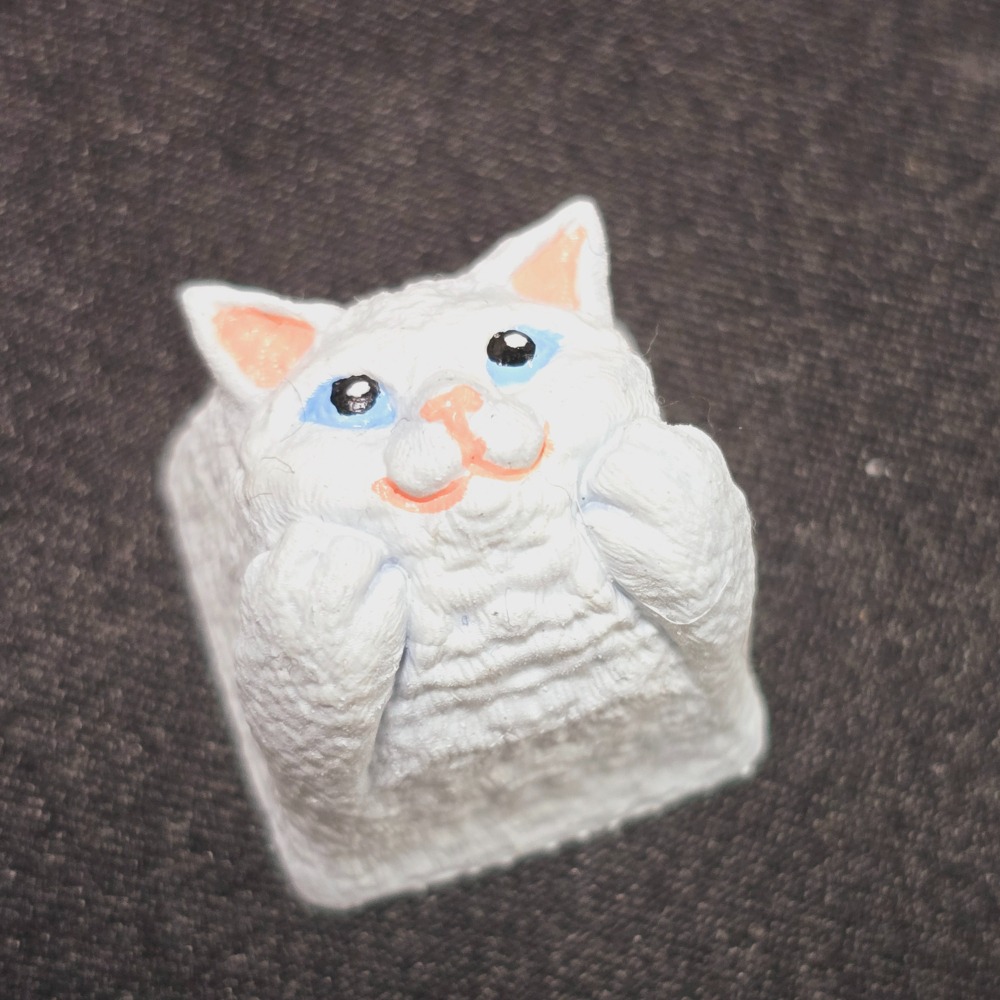 賓士貓/黑白貓鍵帽-細節圖3