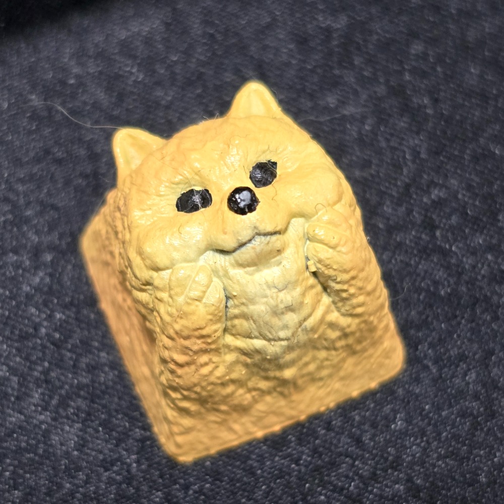 （代購）托著臉的博美鍵帽Pomeranian-規格圖2