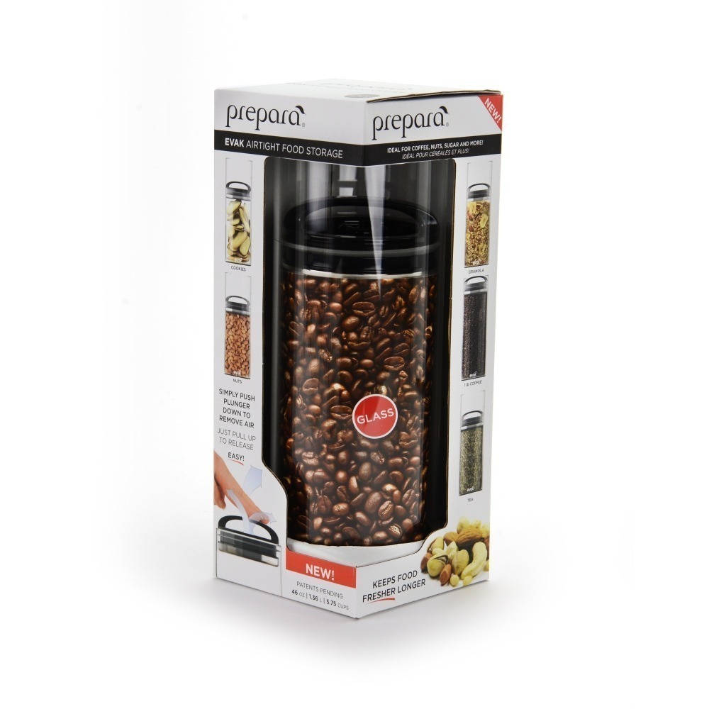 [Prepara] EVAK 密封儲物罐 COMPACT 系列玻璃/亮面把手(3號)-1360ml-細節圖5
