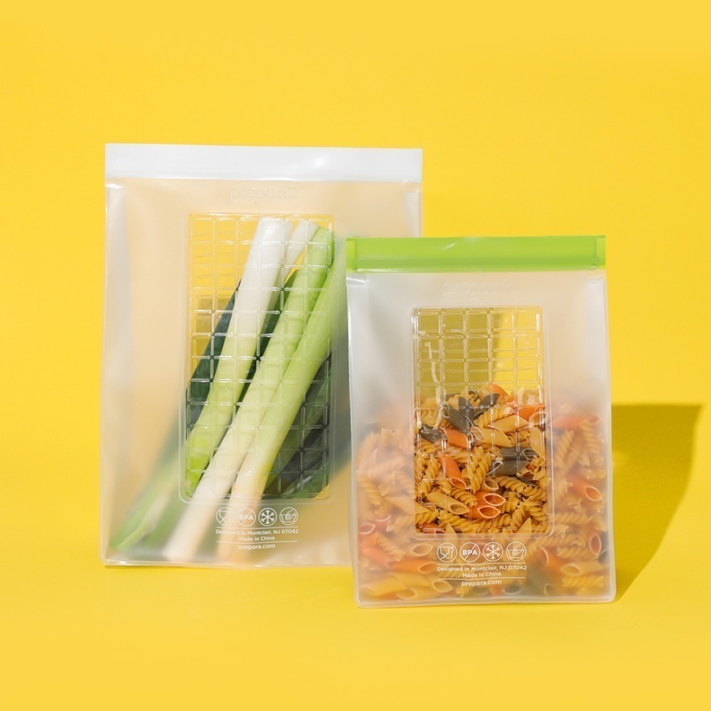 [Prepara] 食物保鮮密封夾鏈袋[1號袋 白色夾鏈]-3800ml x2入-細節圖2