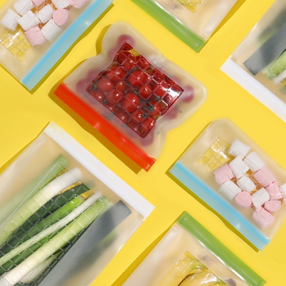 [Prepara] 食物保鮮密封夾鏈袋[3號袋 橘色夾鏈]-20.32x17.38cm x2入-細節圖9