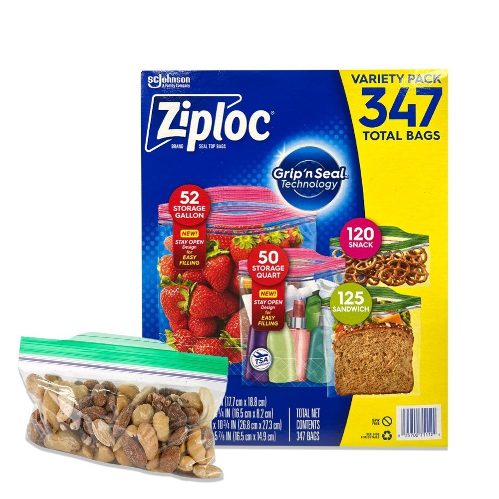 Ziploc 夾鏈保鮮袋綜合組 347入-細節圖2