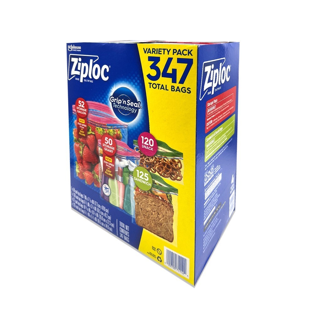 Ziploc 夾鏈保鮮袋綜合組 347入-細節圖5