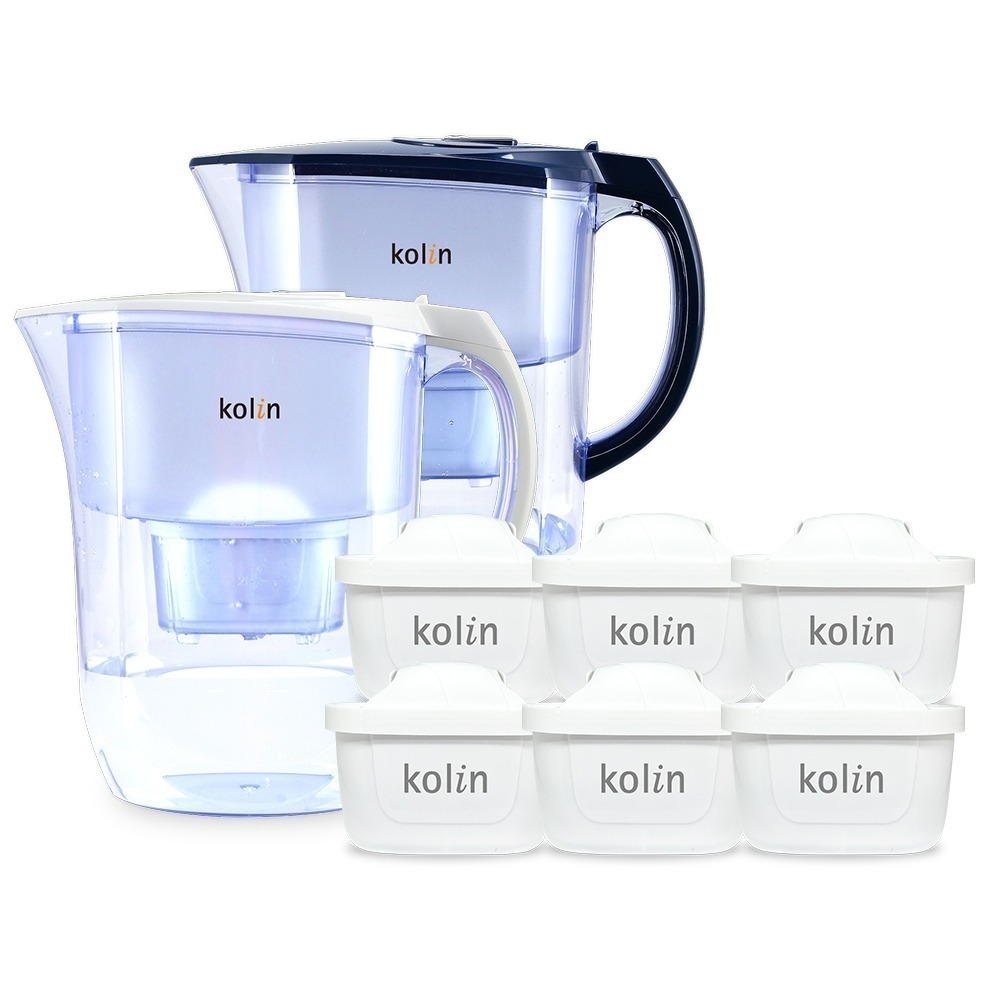 kolin 歌林 四重精濾濾水壺 3.8L (+濾芯6入/最高1年半使用/適用Brita)-細節圖5