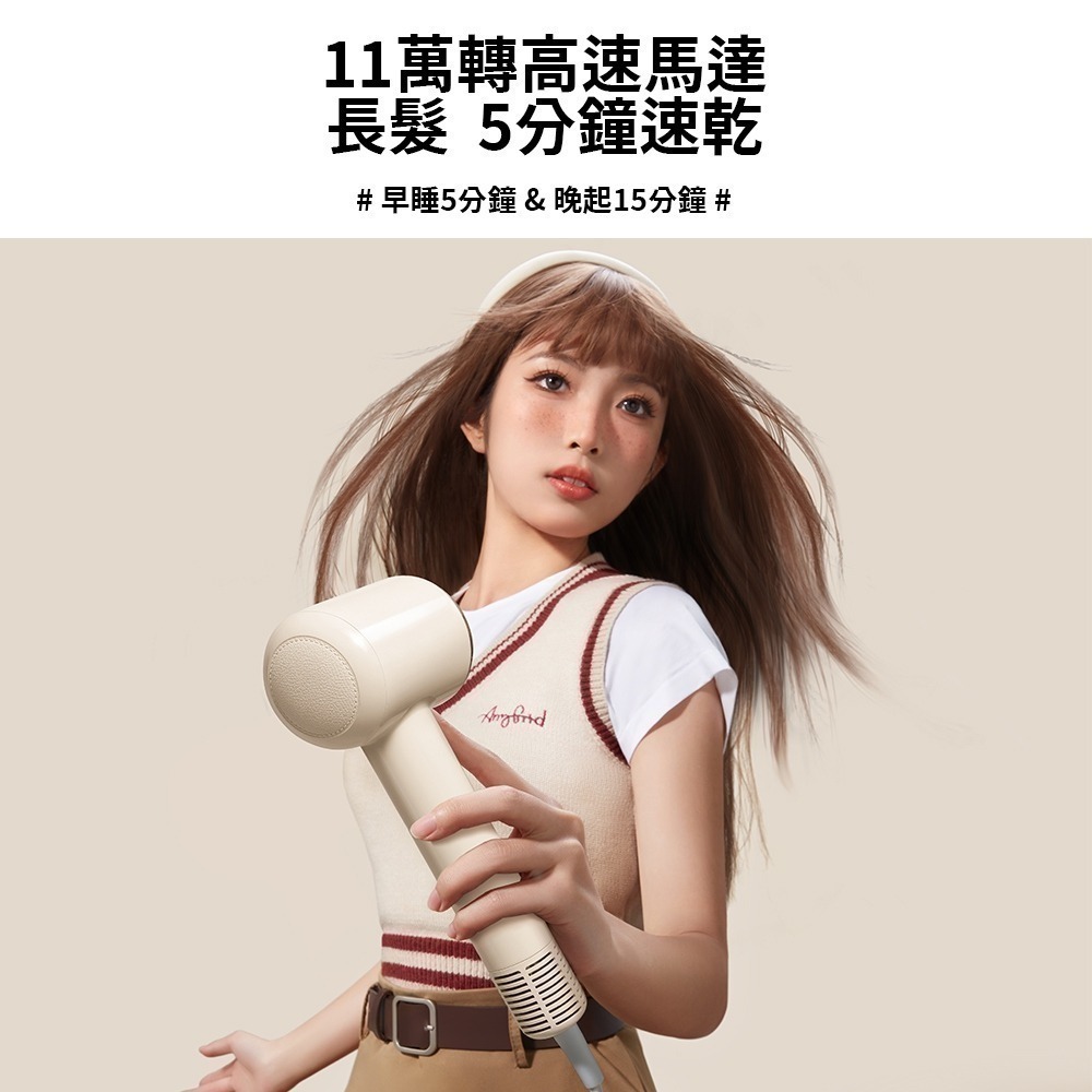 【7-ELEVEN 門市團購】ZHIBAI 直白 高速BLDC正負離子吹風機-小甜筒(S1)-細節圖6