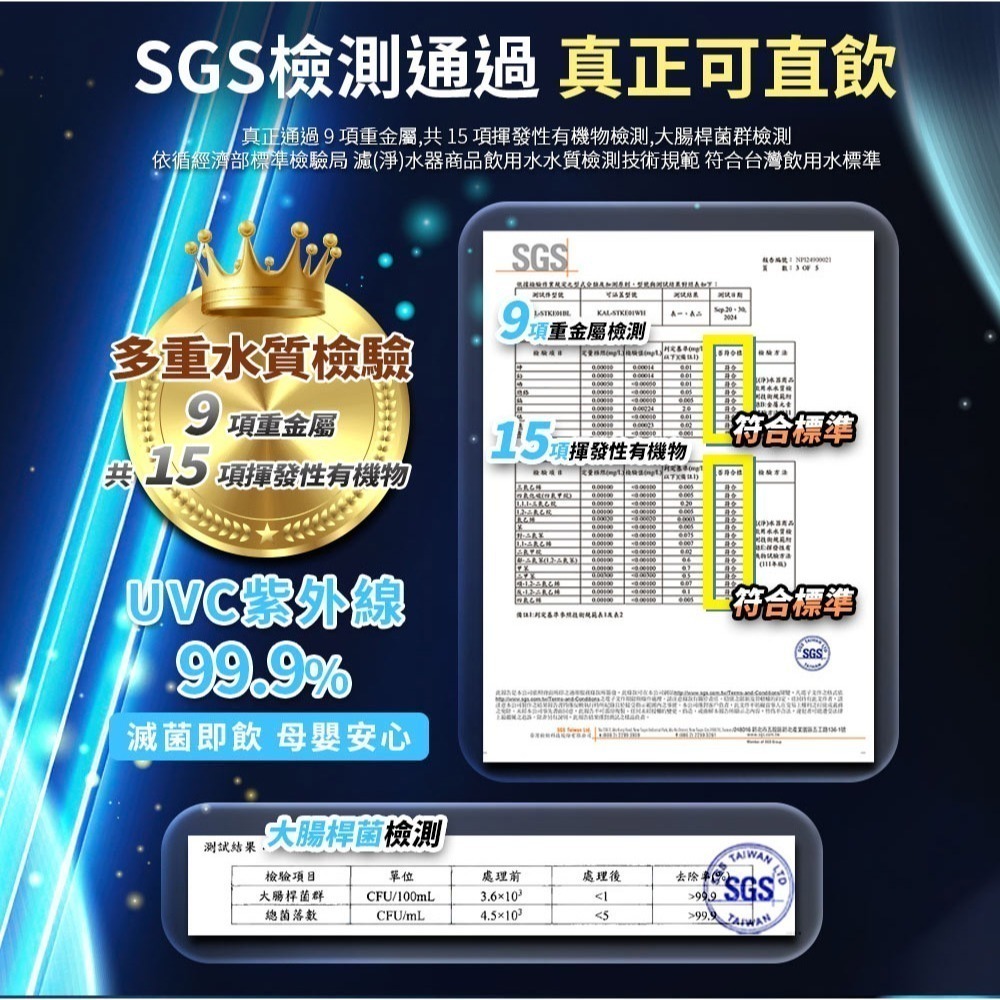 Kolin 歌林  3L UVC滅菌瞬熱開飲機(內含1芯/適用Brita)-細節圖3