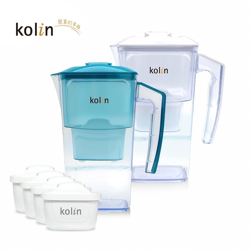 【7-ELEVEN 門市團購】Kolin 歌林日系窄身濾水壺 2.5L加贈四重精濾濾芯4入組(共5芯/適用Brita)-細節圖5