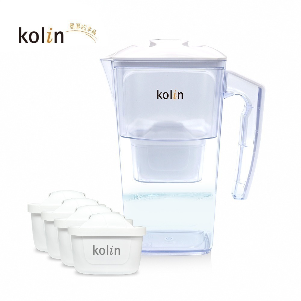 【7-ELEVEN 門市團購】Kolin 歌林日系窄身濾水壺 2.5L加贈四重精濾濾芯4入組(共5芯/適用Brita)-細節圖7