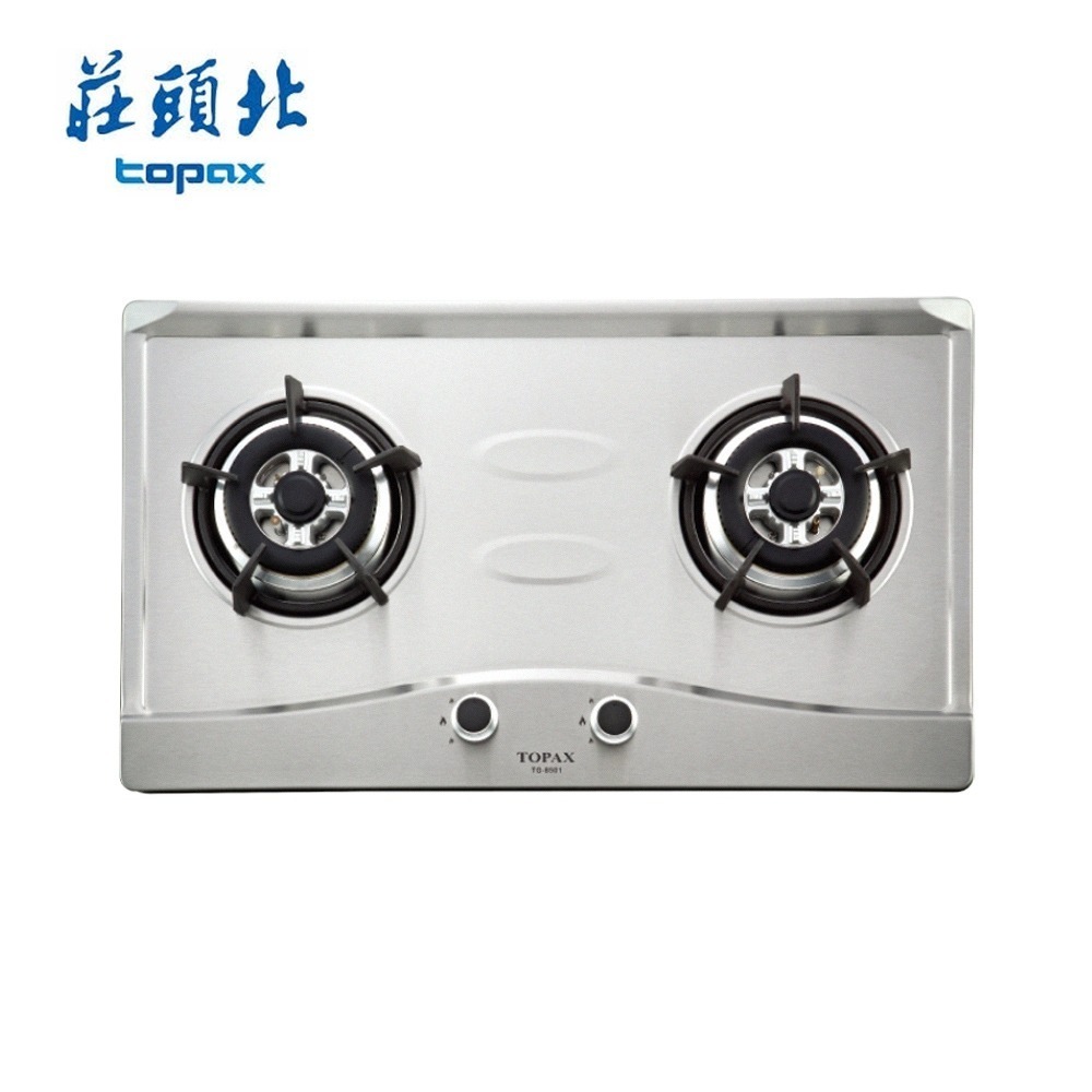 莊頭北 二口不鏽鋼檯面爐 TG-8501S 送基本安裝-細節圖2