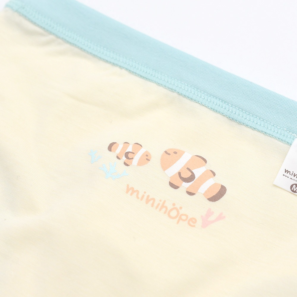 minihope沉靜海洋男童三角褲-快樂生活的小丑魚-細節圖2