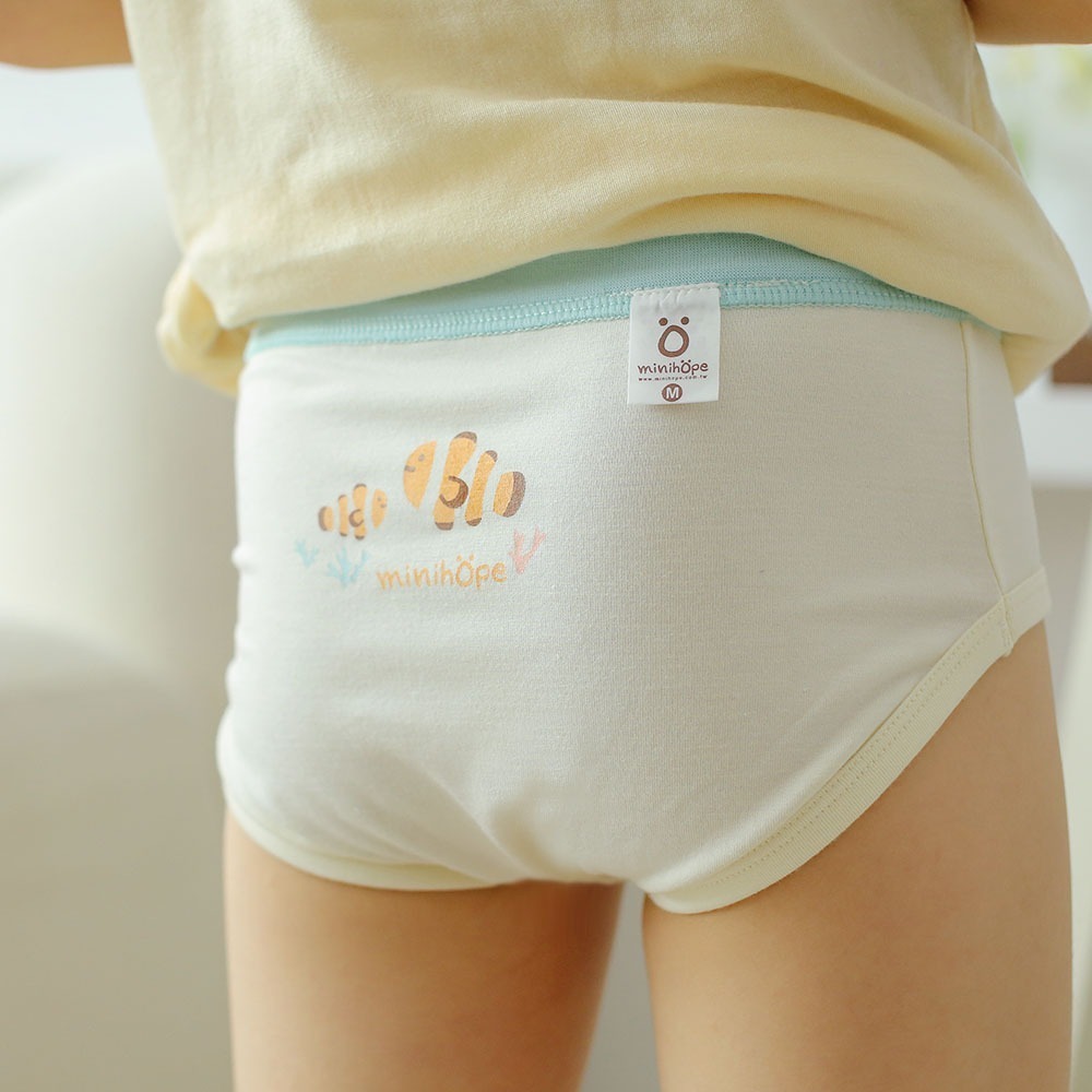 minihope沉靜海洋男童三角褲-快樂生活的小丑魚-細節圖3