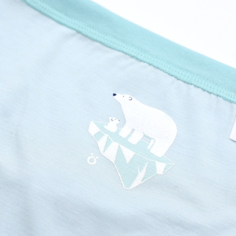 minihope沉靜海洋男童三角褲-冰尖上的北極熊-細節圖2