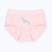 minihope沉靜海洋女童三角褲-奮勇向上的藍鯨