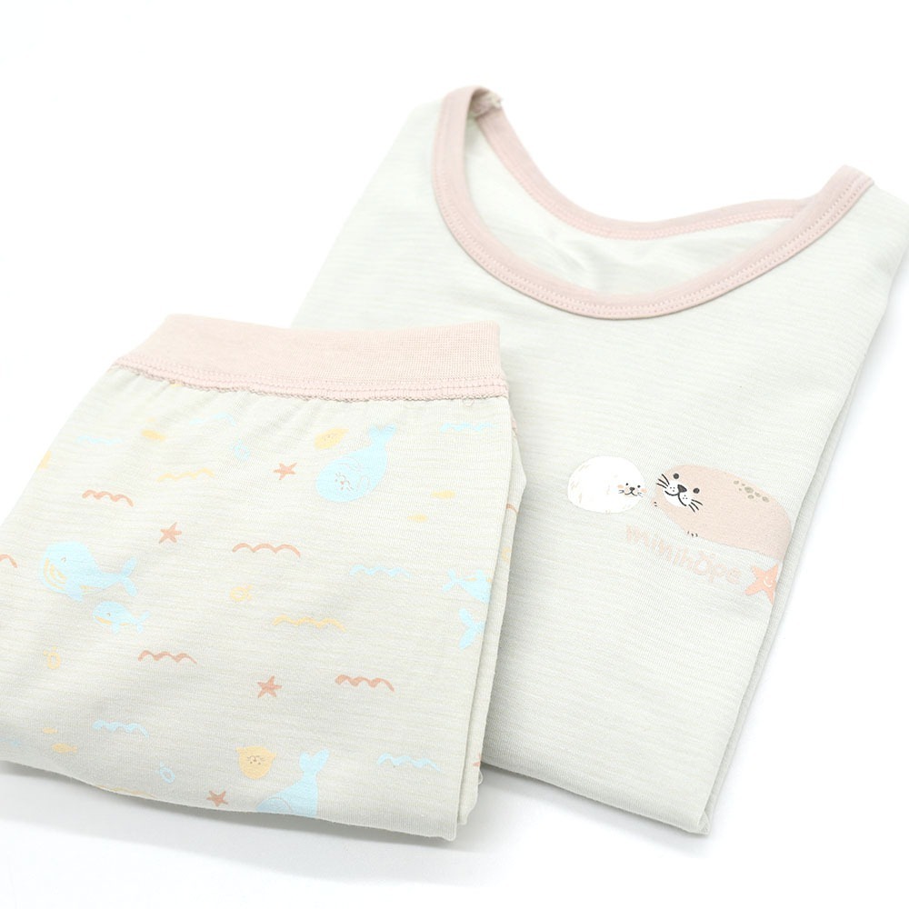 minihope寬版七分居家套裝-海豹-細節圖2