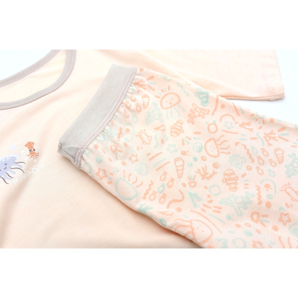 minihope寬版七分居家套裝-水母-細節圖5