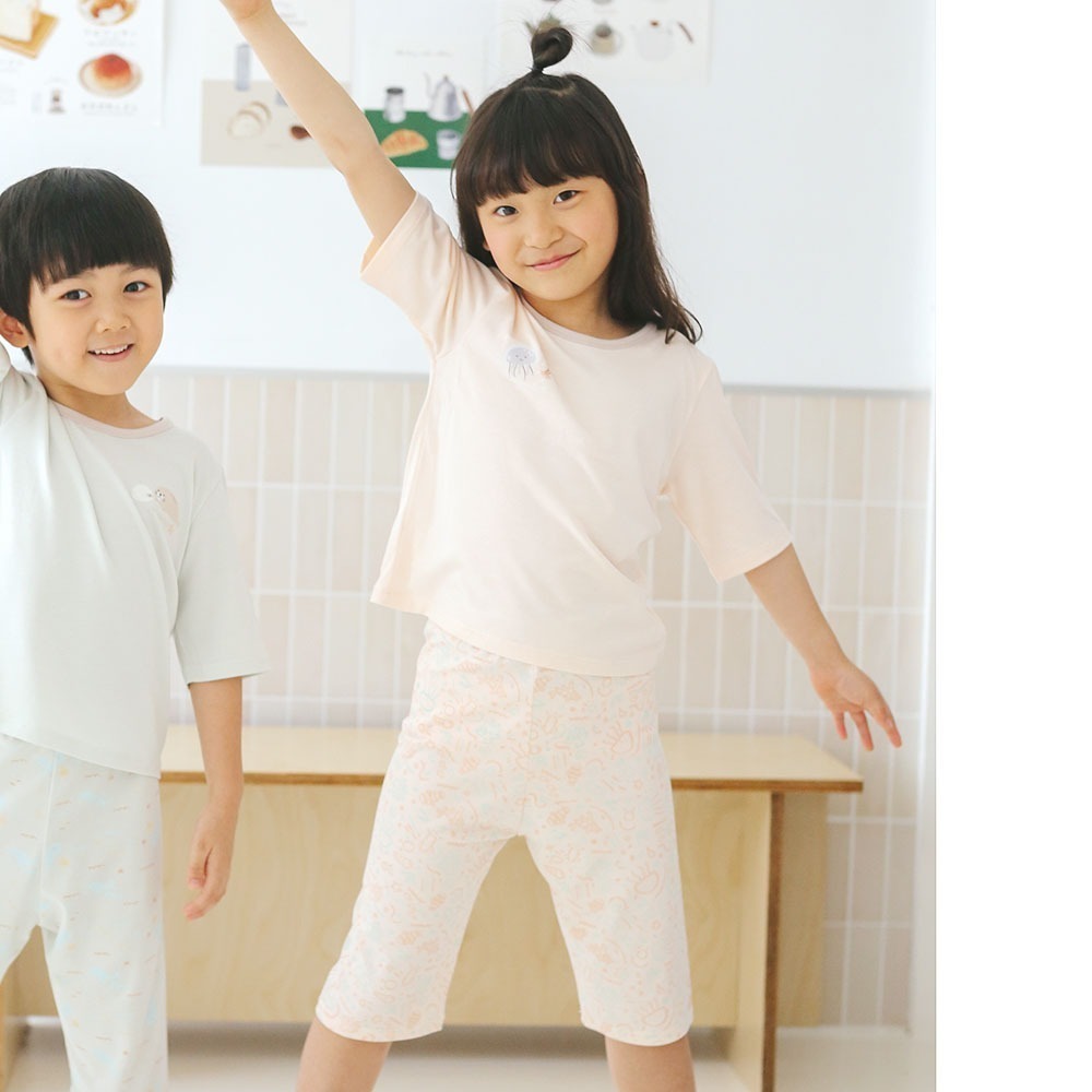 minihope寬版七分居家套裝-水母-細節圖6