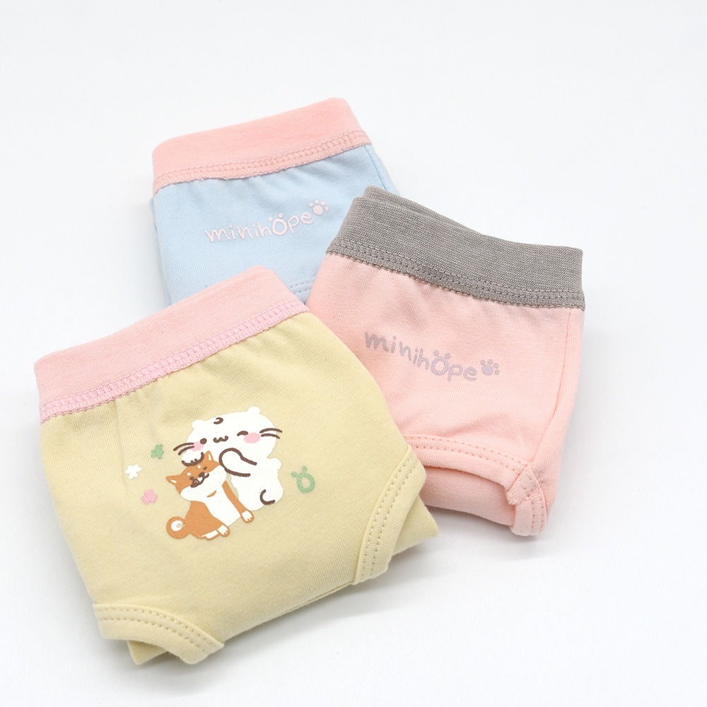 minihope給浪浪一個家-女童三角褲(3件組B)-細節圖3
