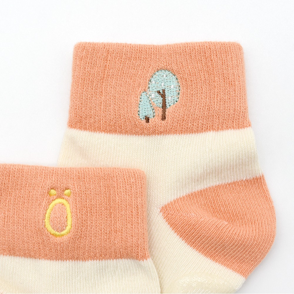 minihope抗菌除臭刺繡寬口襪(2雙組-菇菇+小樹)-細節圖5