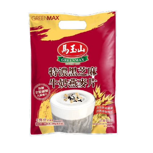 馬玉山特濃黑芝麻牛奶燕麥片(30g x8包)