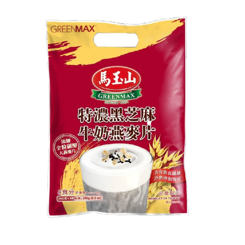馬玉山特濃黑芝麻牛奶燕麥片 沖泡飲品 (30g*8入/袋)