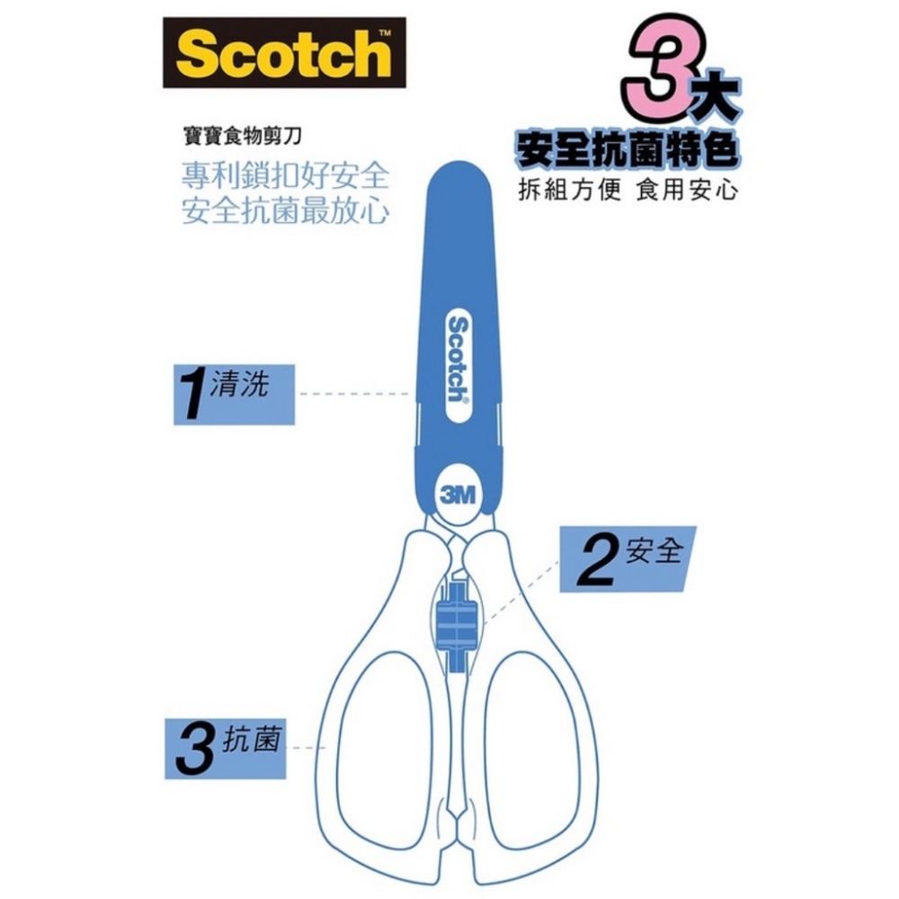 3M Scotch寶寶食物剪刀 副食品專用剪刀-細節圖5